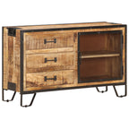 Dressoir 100X31X60 Cm Massief Ruw Mangohout