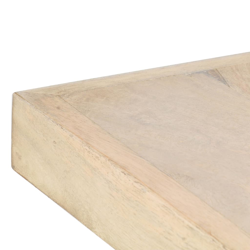 Eettafel 180X90X76 Cm Massief Gebleekt Mangohout