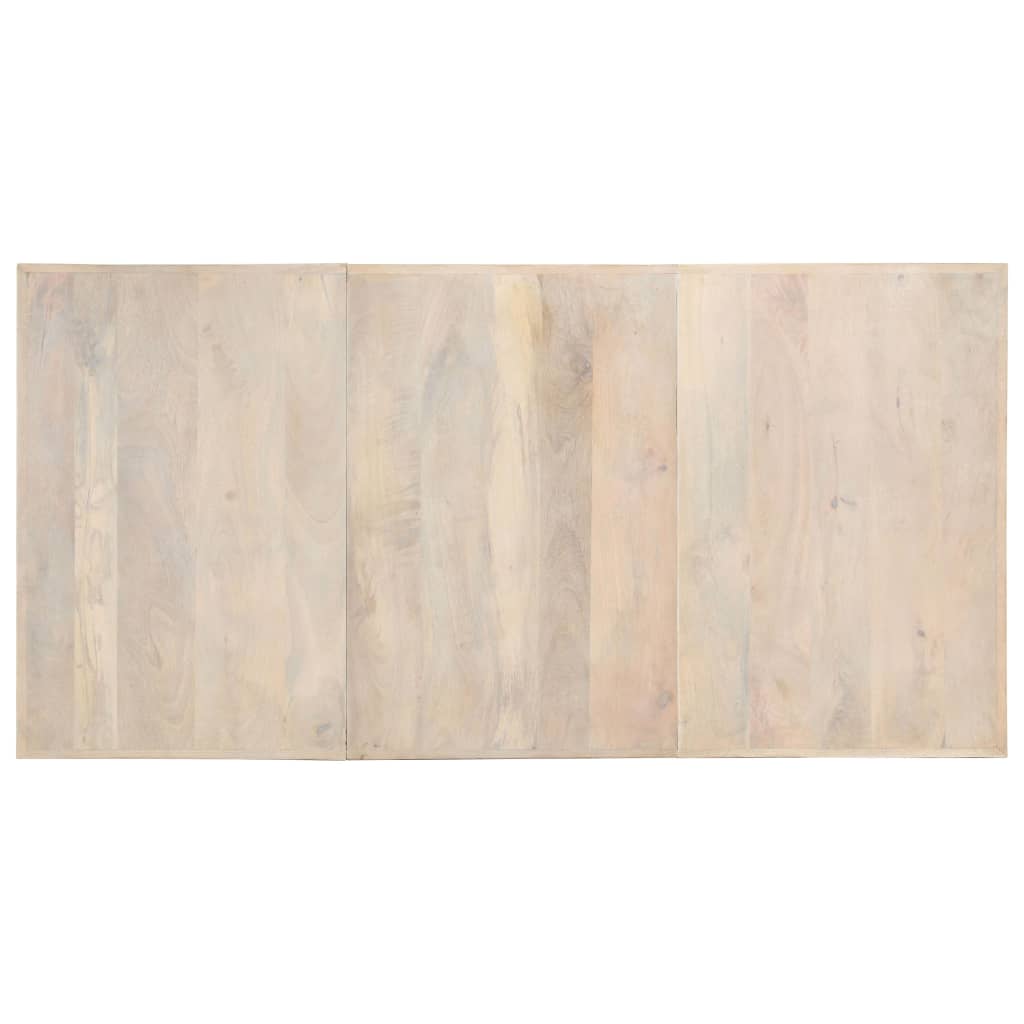 Eettafel 180X90X76 Cm Massief Gebleekt Mangohout