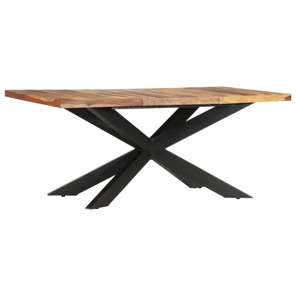Eettafel 180X90X76 Cm Massief Gebleekt Mangohout