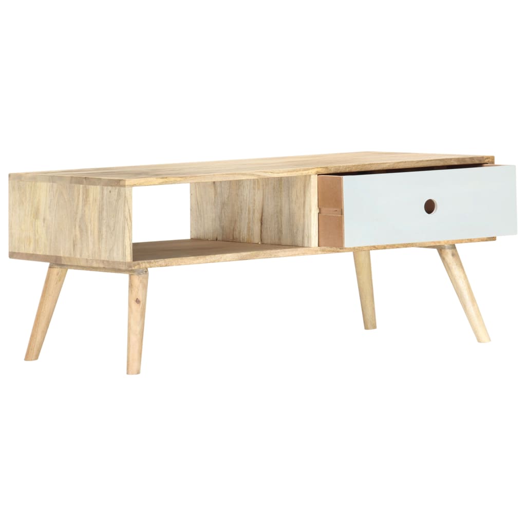 Salontafel 90X50X40 Cm Massief Mangohout