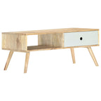 Salontafel 90X50X40 Cm Massief Mangohout