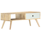 Salontafel 90X50X40 Cm Massief Mangohout