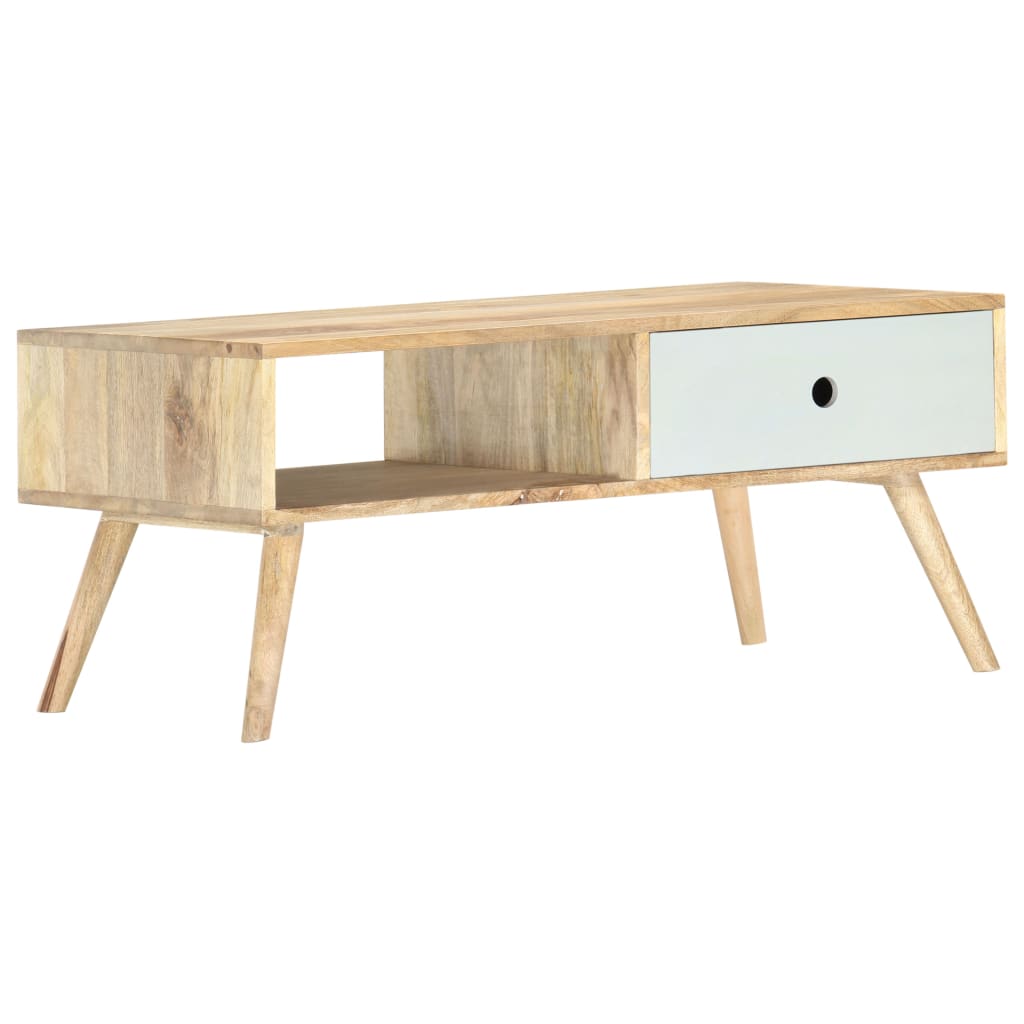 Salontafel 90X50X40 Cm Massief Mangohout