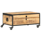 Salontafel 70X50X33 Cm Massief Mangohout