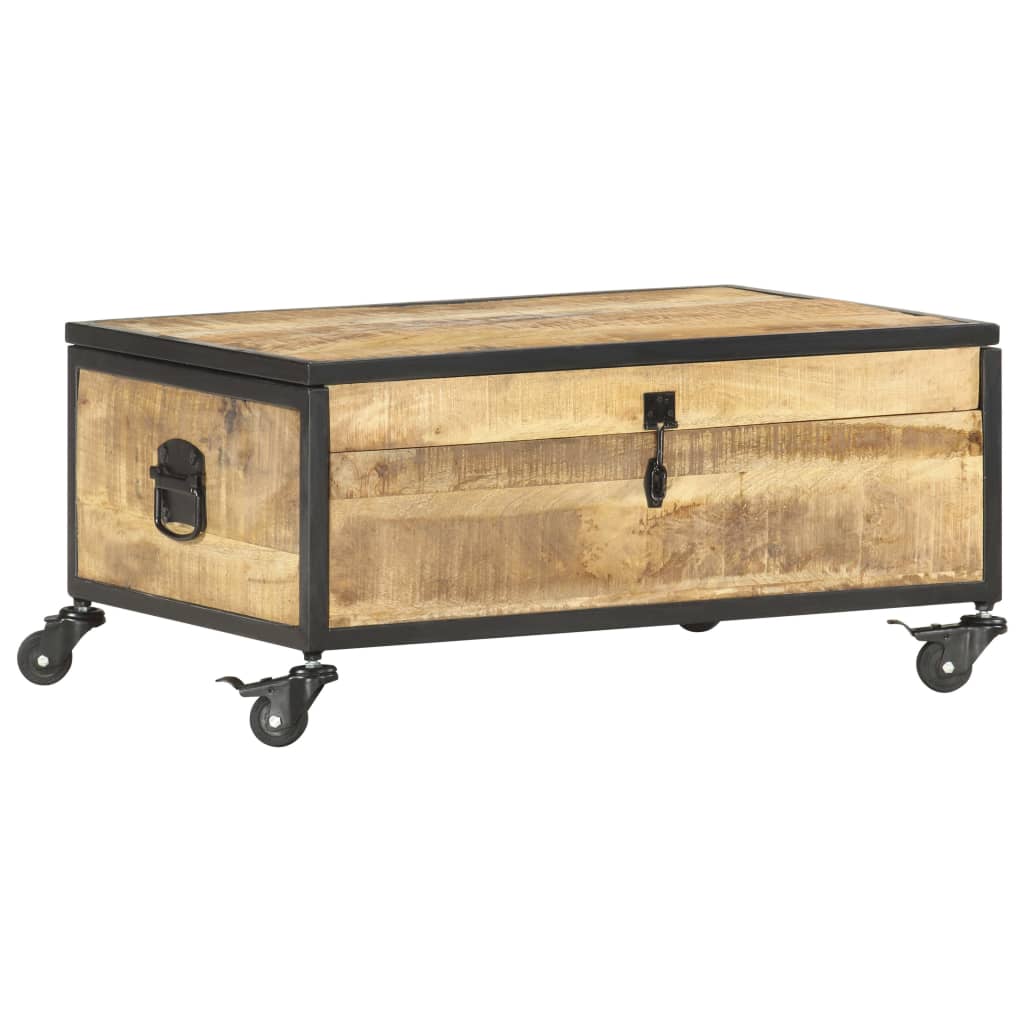 Salontafel 70X50X33 Cm Massief Mangohout