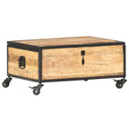 Salontafel 70X50X33 Cm Massief Mangohout
