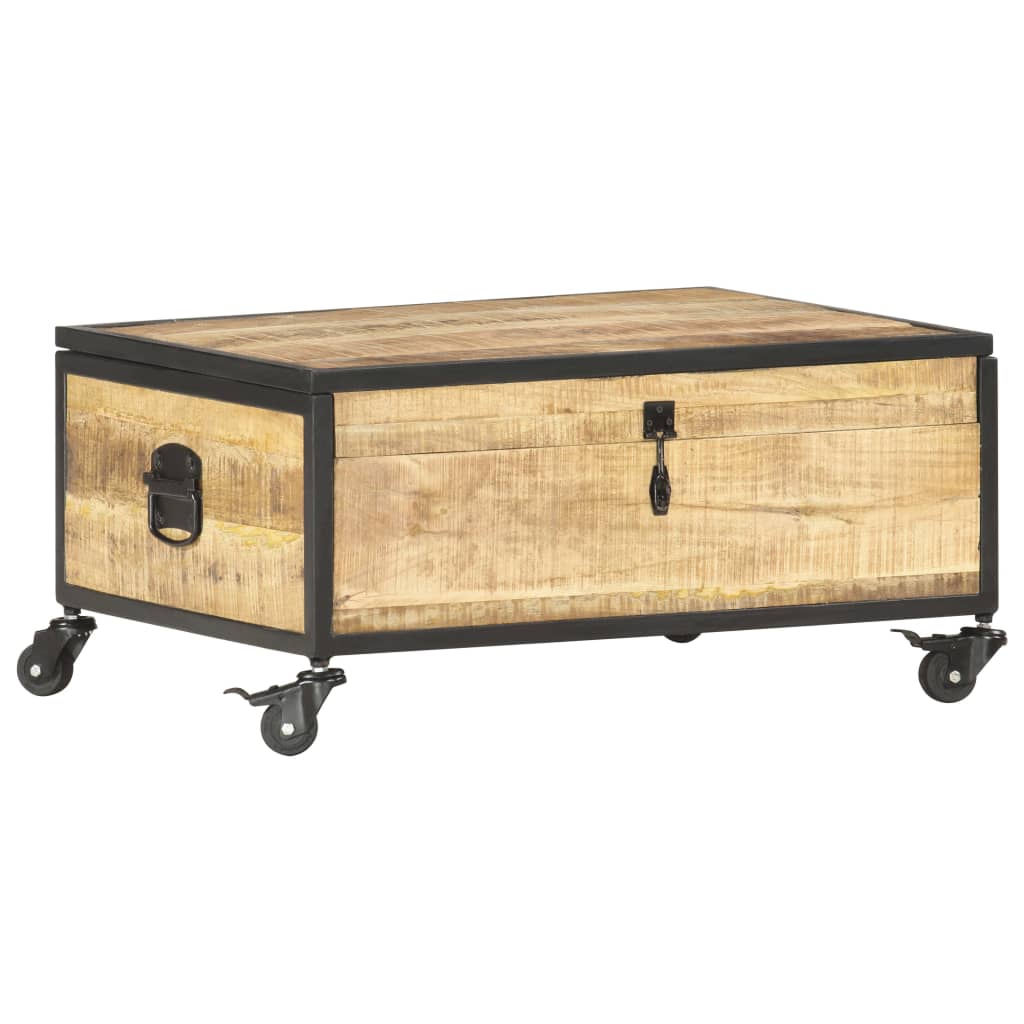 Salontafel 70X50X33 Cm Massief Mangohout