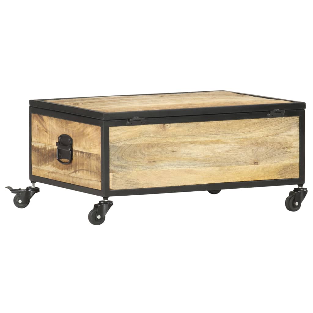 Salontafel 70X50X33 Cm Massief Mangohout