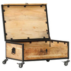 Salontafel 70X50X33 Cm Massief Mangohout