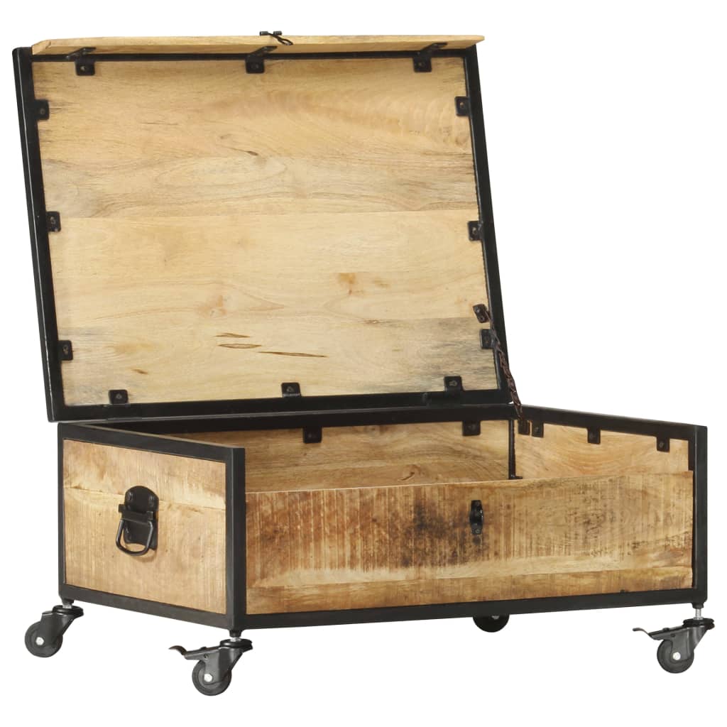 Salontafel 70X50X33 Cm Massief Mangohout