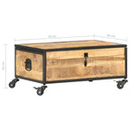 Salontafel 70X50X33 Cm Massief Mangohout