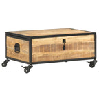 Salontafel 70X50X33 Cm Massief Mangohout