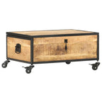 Salontafel 70X50X33 Cm Massief Mangohout