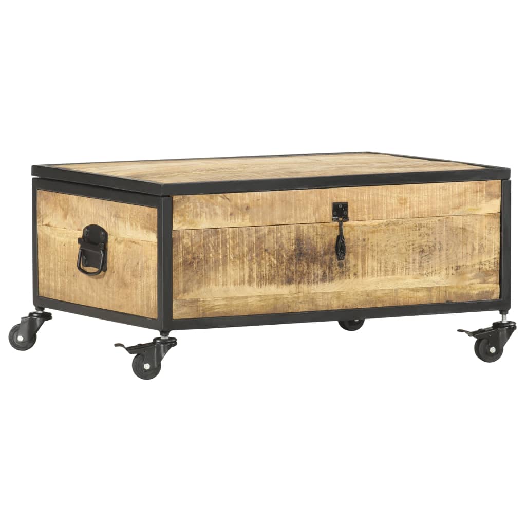 Salontafel 70X50X33 Cm Massief Mangohout