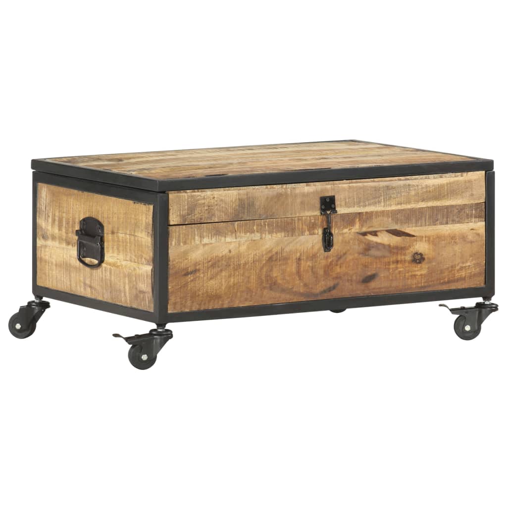 Salontafel 70X50X33 Cm Massief Mangohout