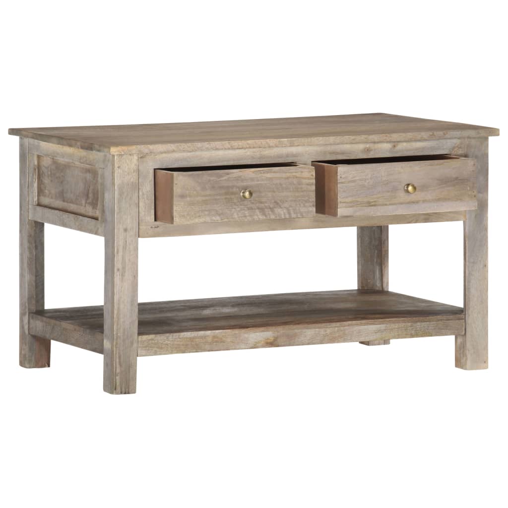 Salontafel 82X52X47 Cm Massief Mangohout