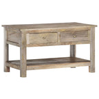 Salontafel 82X52X47 Cm Massief Mangohout
