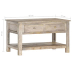 Salontafel 82X52X47 Cm Massief Mangohout