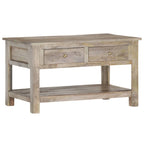 Salontafel 82X52X47 Cm Massief Mangohout