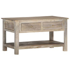 Salontafel 82X52X47 Cm Massief Mangohout