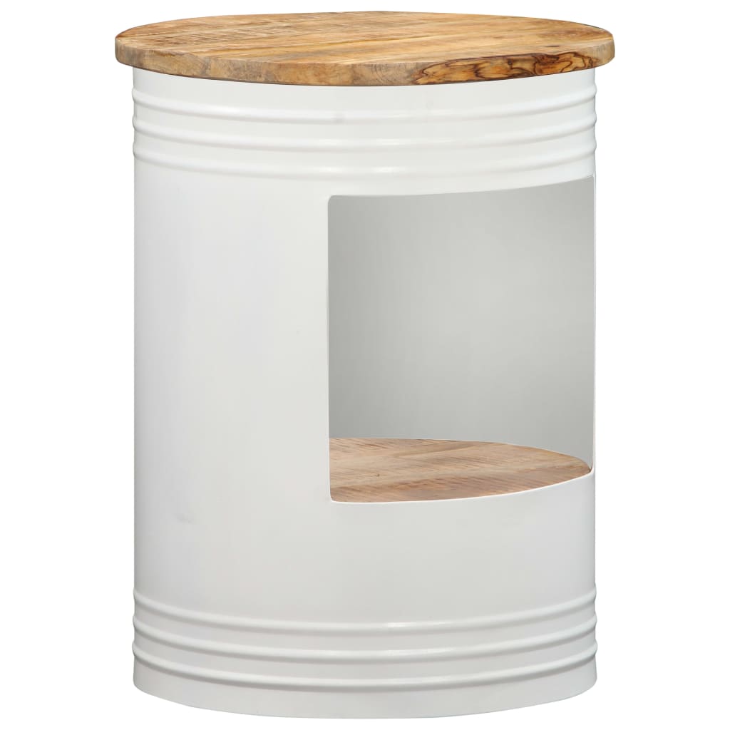 Salontafel Komvormig Met Stalen Frame Gerecycled Hout