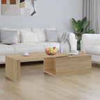 Salontafel 150X50X35 Cm Bewerkt Hout Kleurig