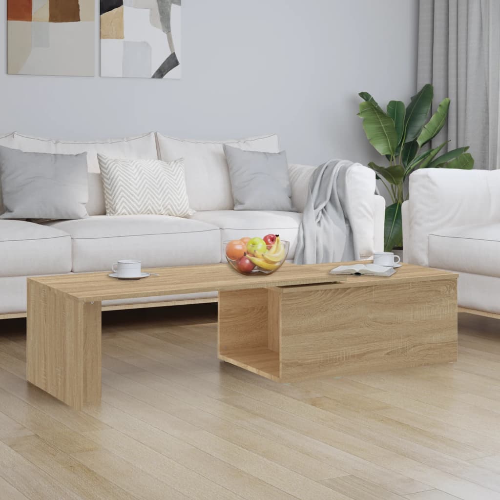 Salontafel 150X50X35 Cm Bewerkt Hout Kleurig