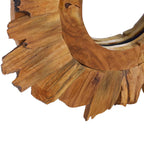 Wandspiegel Rond 40 Cm Teakhout