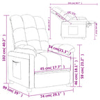 Fauteuil Verstelbaar Stof