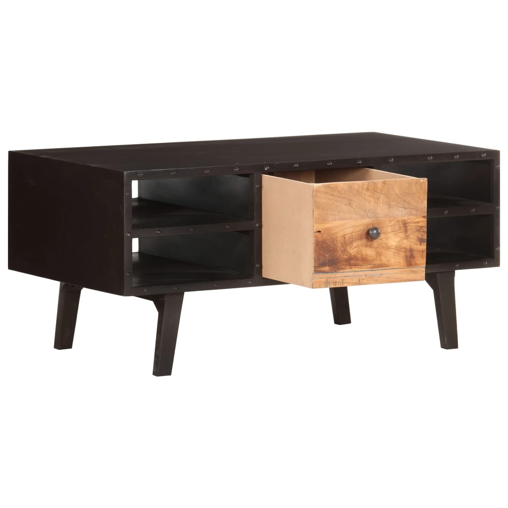 Salontafel 100X50X45 Cm Massief Gerecycled Hout