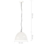 Hanglamp Industrieel Vintage Rond 25 W E27 31 Cm Wit