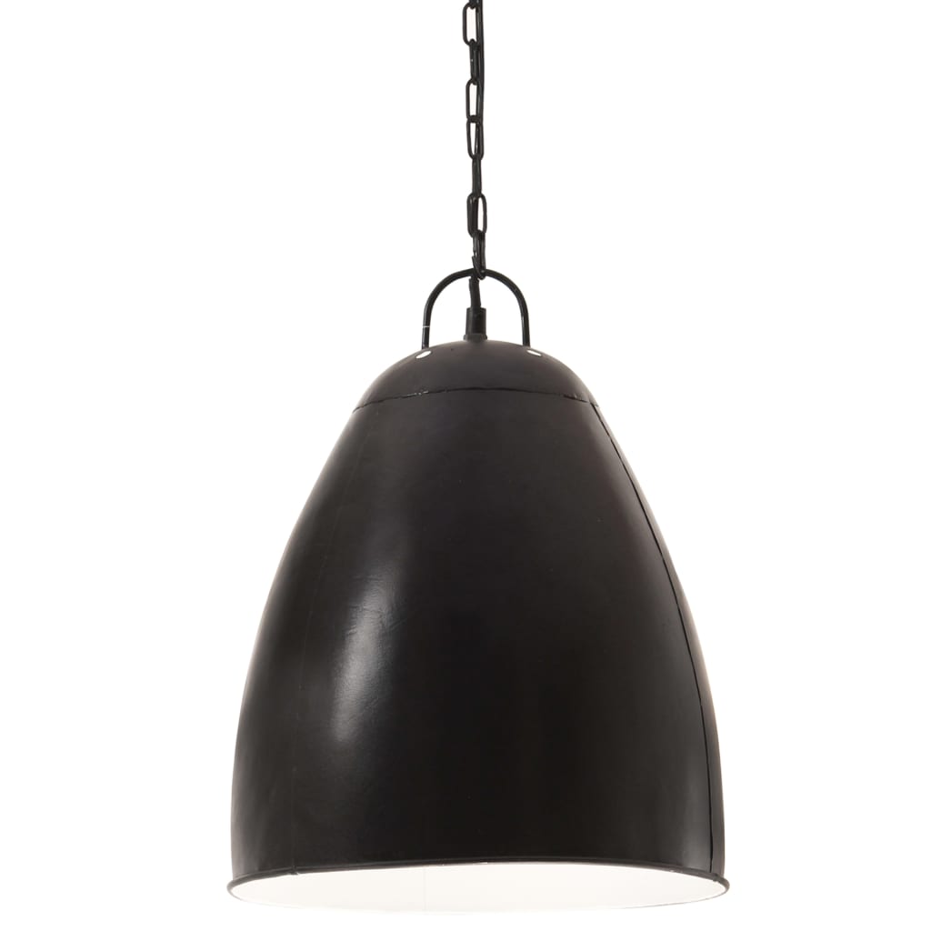 Hanglamp Industrieel Rond 25 W E27 32 Cm Zwart