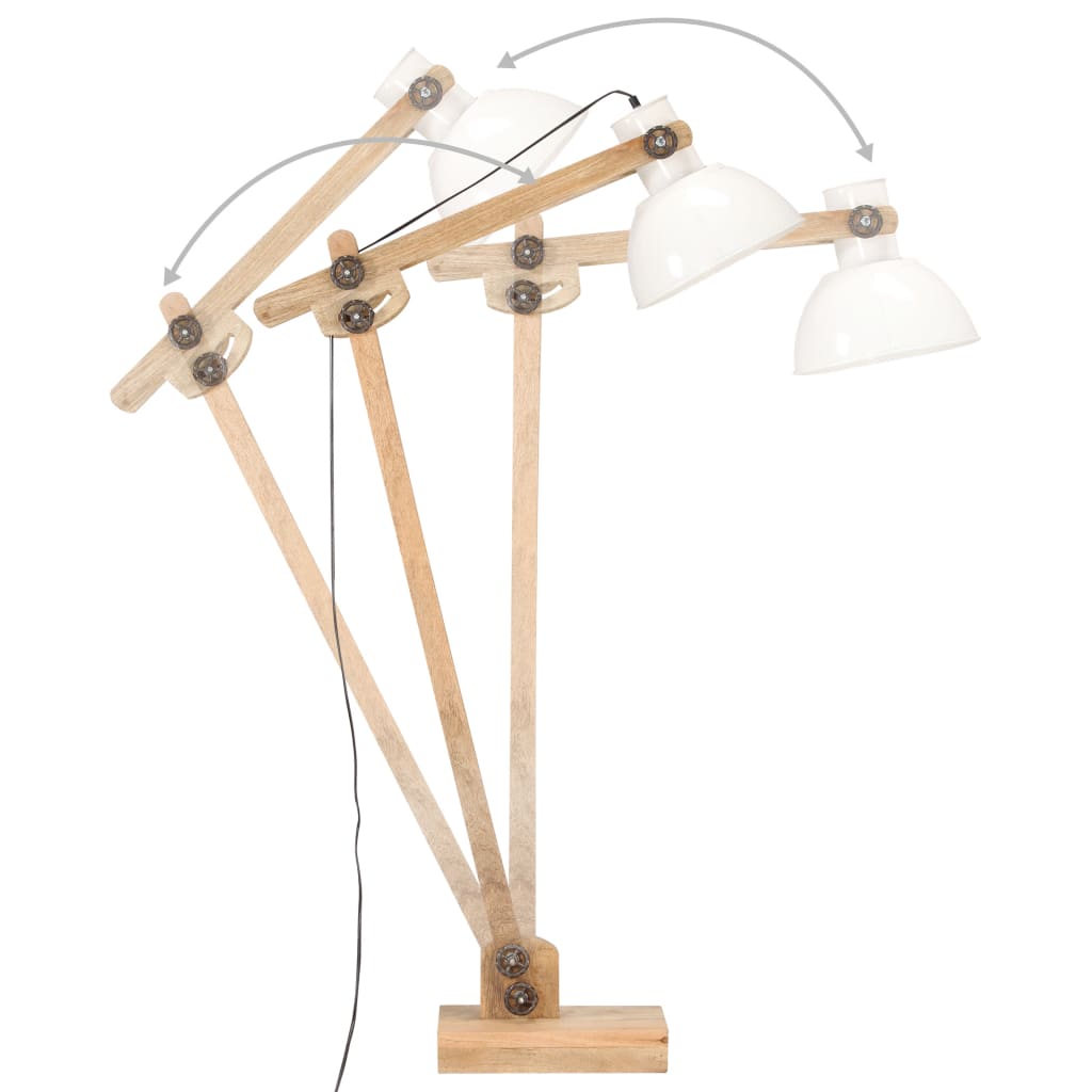 Vloerlamp E27 Massief Mangohout
