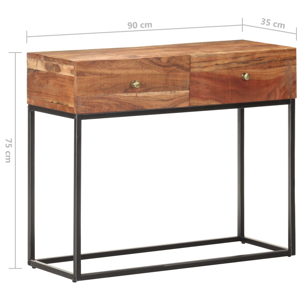Wandtafel 90X35X75 Cm Ruw Acaciahout