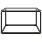 Salontafel Met Gehard Glas Zwart