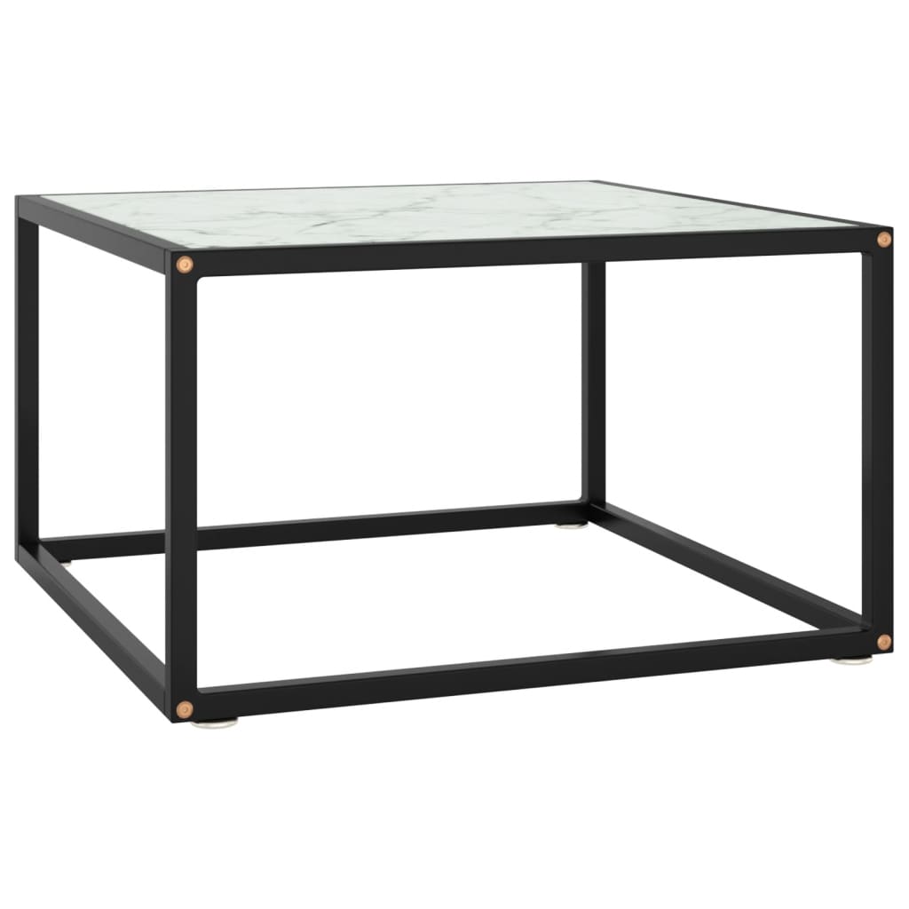 Salontafel Met Gehard Glas Zwart