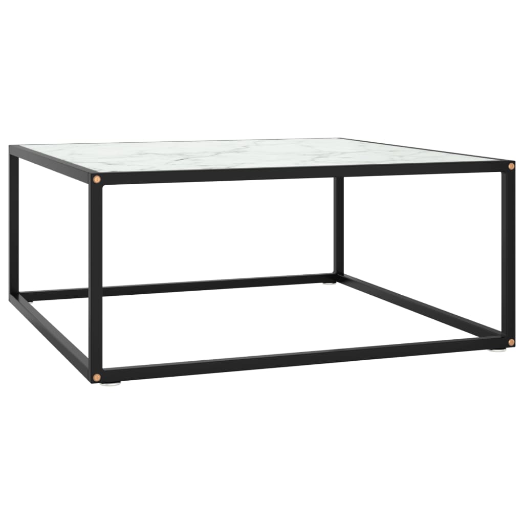 Salontafel Met Gehard Glas Zwart
