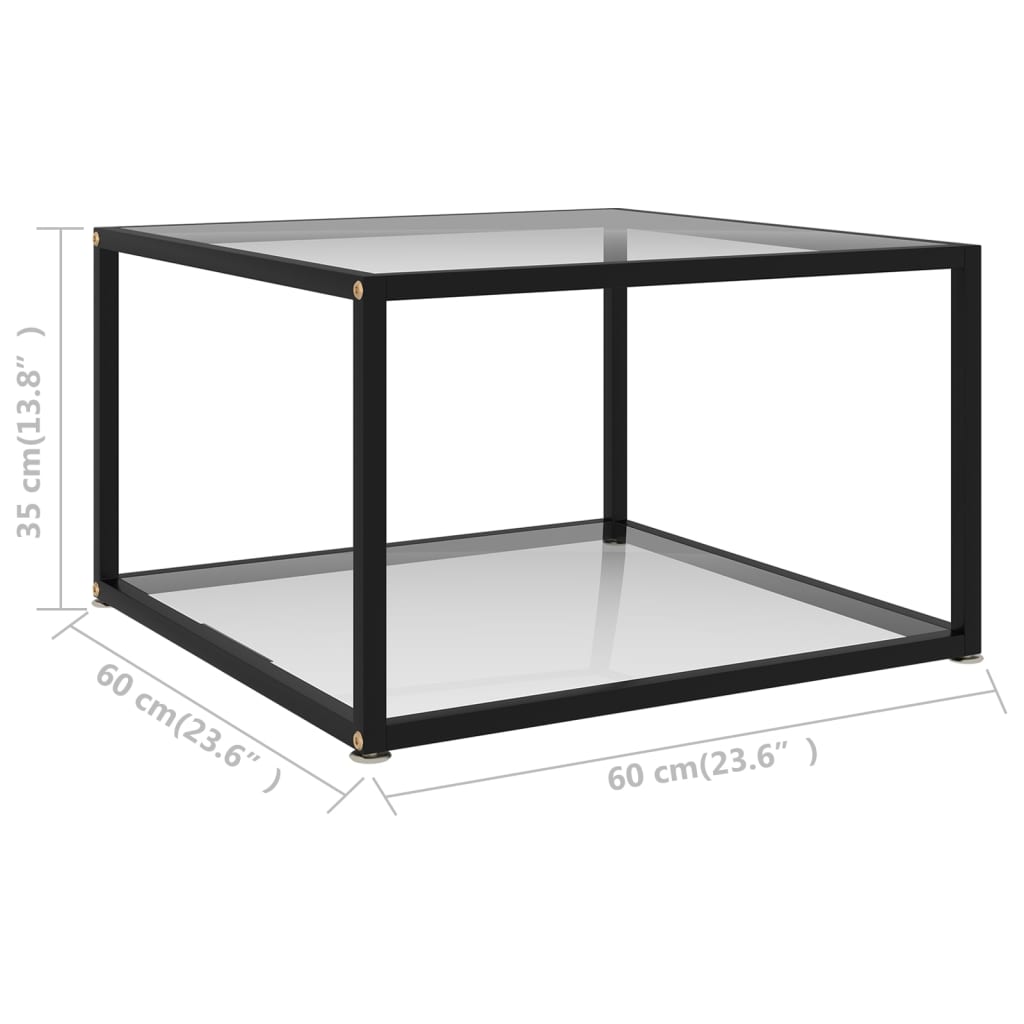 Salontafel Gehard Glas Transparant