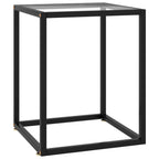Salontafel Met Gehard Glas Zwart