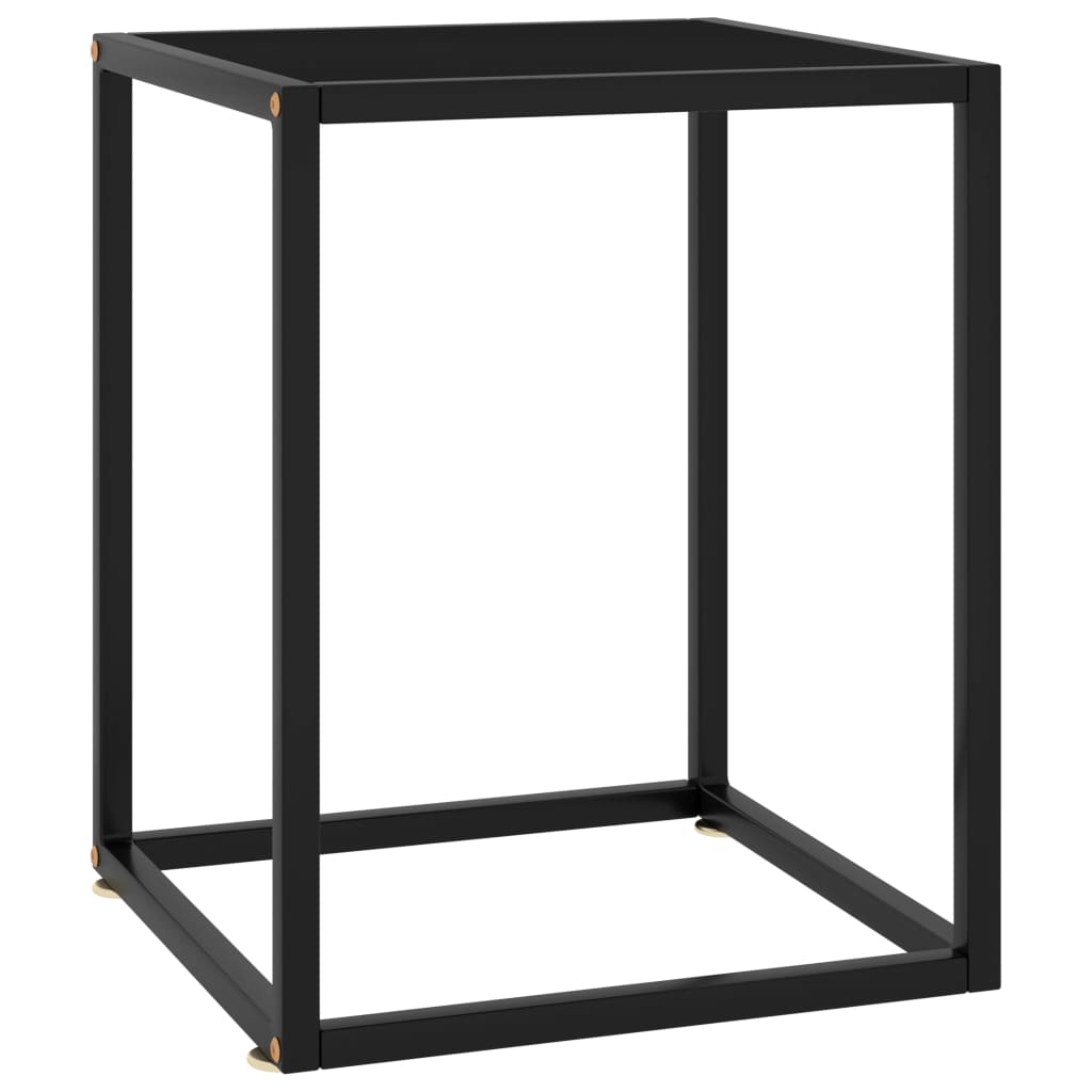 Salontafel Met Gehard Glas Zwart