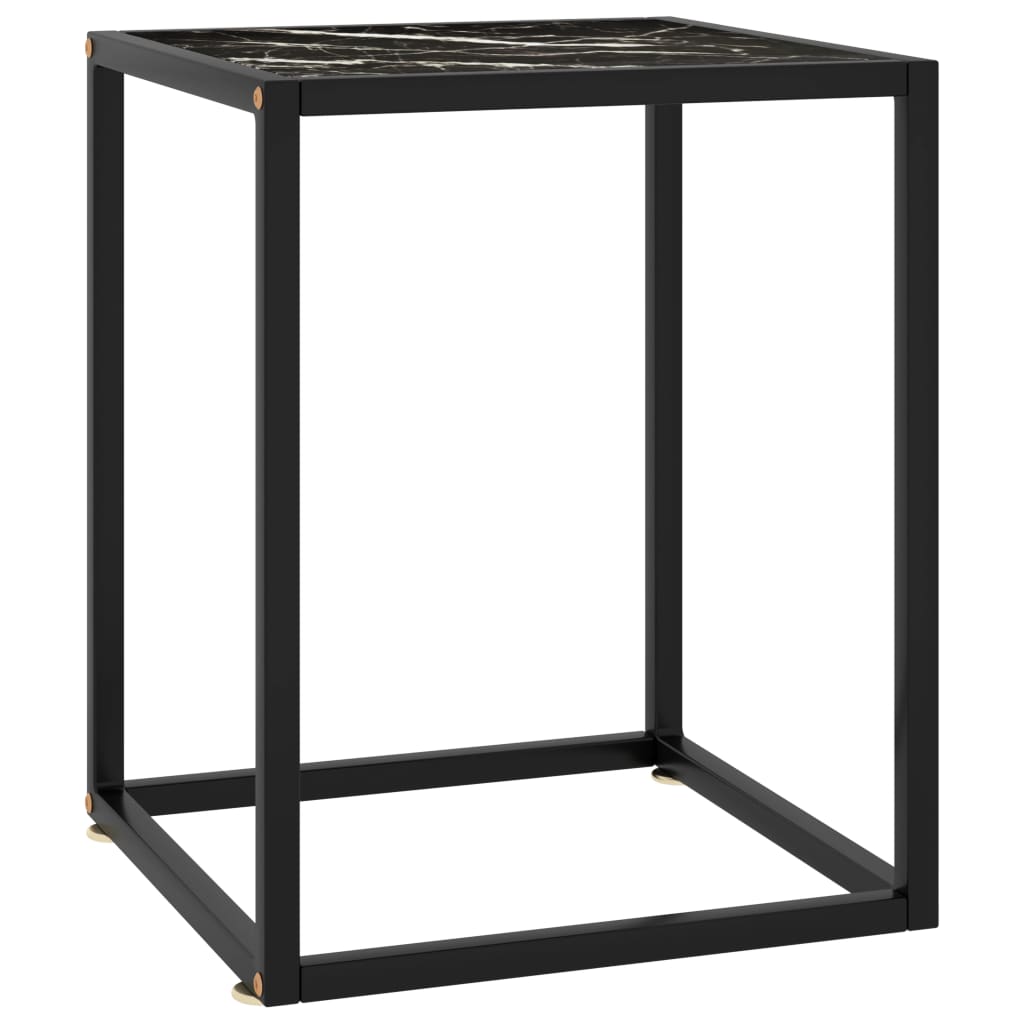 Salontafel Met Gehard Glas Zwart