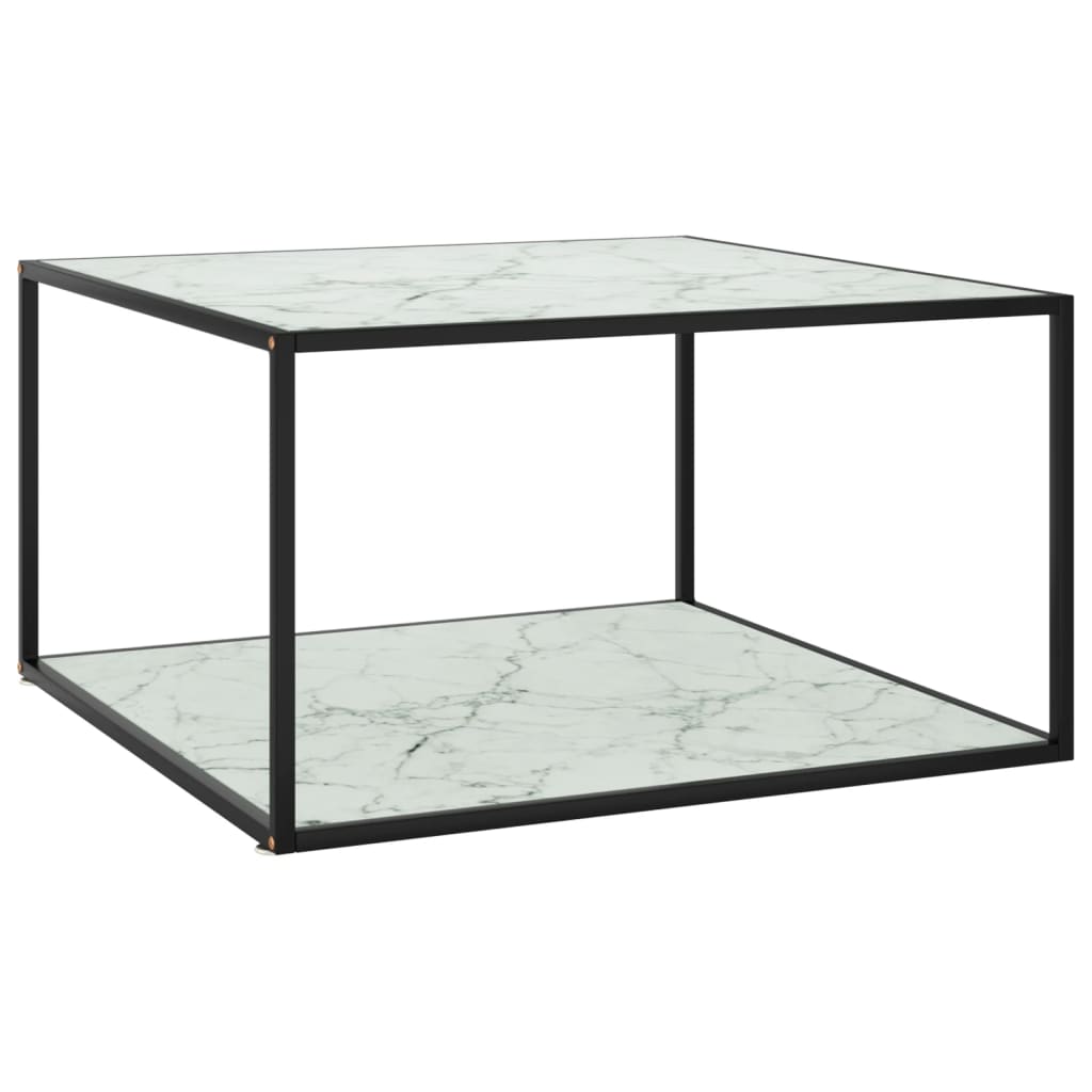 Salontafel Met Gehard Glas Zwart