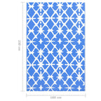 Buitenkleed Arakil Pp Blauw En Wit