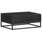 Salontafel 90X60X35 Cm Massief Mangohout Mozaïek