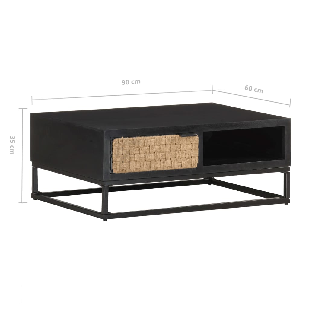 Salontafel 90X60X35 Cm Massief Mangohout Mozaïek