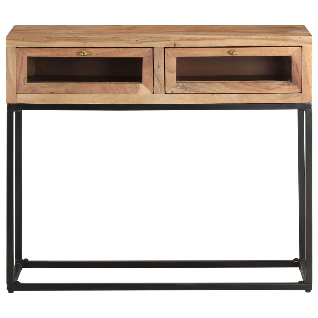 Wandtafel 90X35X76 Cm Massief Acaciahout Mozaïek