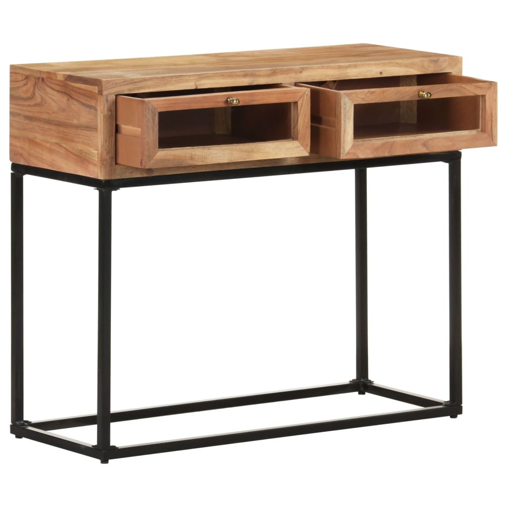 Wandtafel 90X35X76 Cm Massief Acaciahout Mozaïek