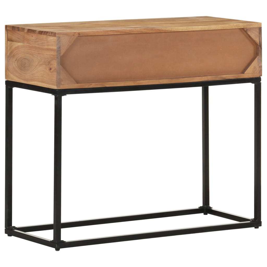 Wandtafel 90X35X76 Cm Massief Acaciahout Mozaïek