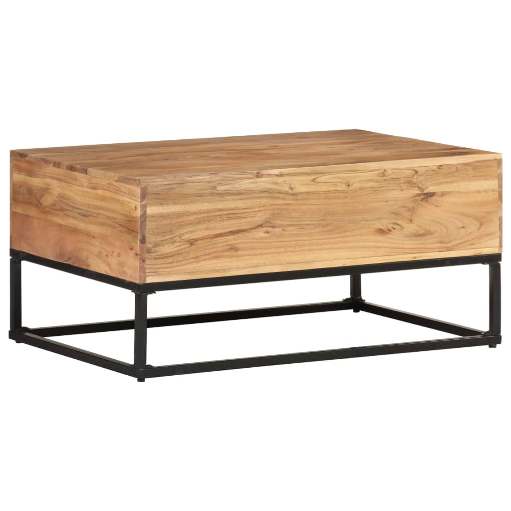 Salontafel 90X60X40 Cm Massief Acaciahout Mozaïek